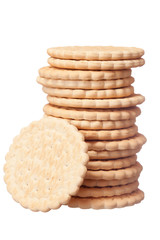 delicious fresh cookies isolated on white background