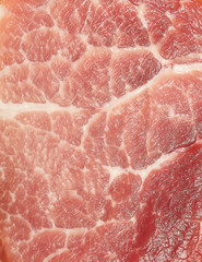 Piece of fresh raw meat background, close-up