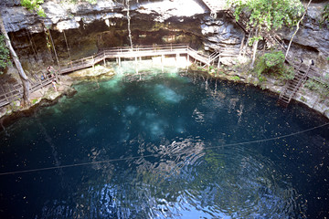 X-Canche cenote in Yucatan peninsula, Mexico.