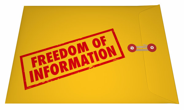 Freedom of Information Act Government Documents Unsealed Envelop