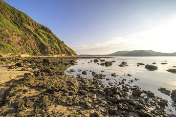 Rock formation at Batu Payung (Umbrella Rock) at Lombok, Indonesia
