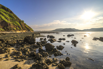Rock formation at Batu Payung (Umbrella Rock) at Lombok, Indonesia