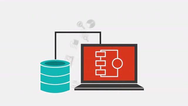 Data center and security icon design, Video Animation 