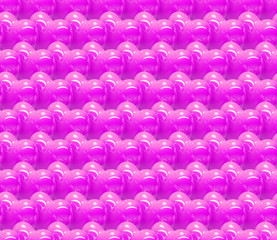 Fototapeta premium seamless 3d background with shiny pink hearts