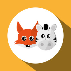 Animal icon design 