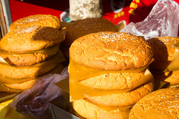 This is a photo of one kinds of chinese bread, was taken in Yunnan, China.