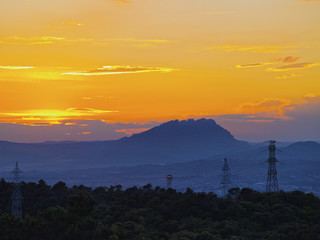 View from Tibidabo in Barcelona