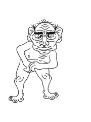 monster wart pimples disgusting decisive cripple evil dangerous horror halloween face head