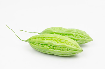 Bitter melon isolated on white background