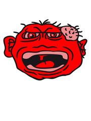 monster wart pimples disgusting decisive cripple evil dangerous horror halloween