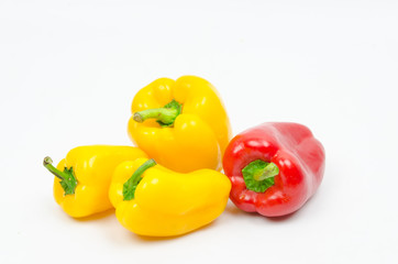 Bell pepper isolated on a white background