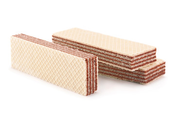 Wafers stick on white