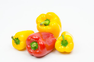 Bell pepper isolated on a white background
