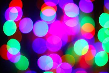 defocused bokeh lights