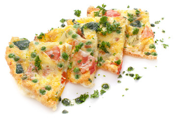 Vegetable and Cheese Omelette, frittata