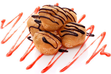 White Chocolate Cream Puffs