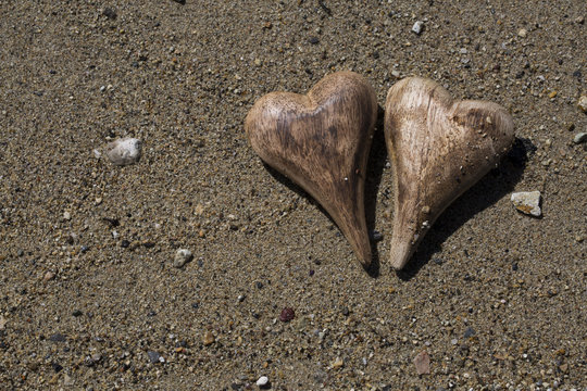 Two Hearts on The Beach