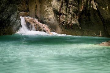 Fototapeta na wymiar Peaceful Tropical Waterfall
