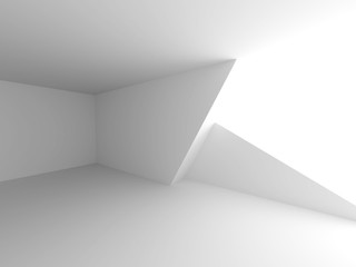 White Architecture Construction Modern Interior Background