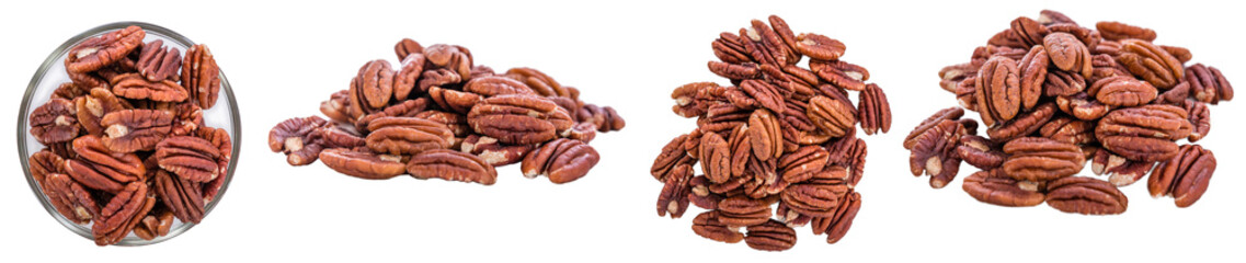Pecan Nuts isolated on white
