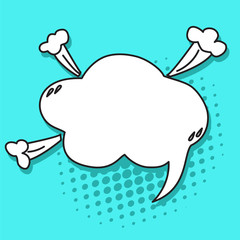 Pop art speech bubbles