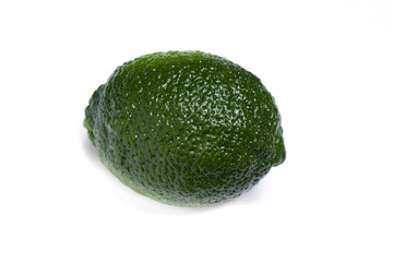 Fresh lime isolated on white