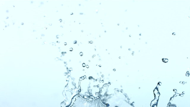 Water splash series, slow motion