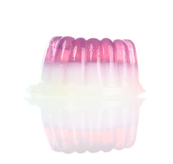 jelly pudding isolate on white