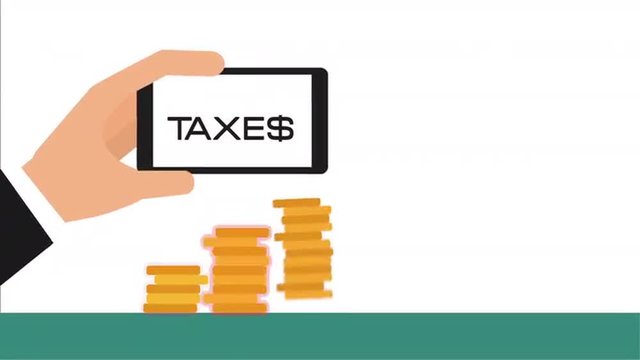 taxes concept design, Video Animation