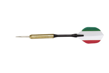 powerful country darts isolated on white
