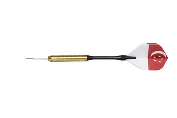 powerful country darts isolated on white