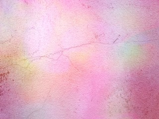 old cracked wall in colorful pink pastel tone background