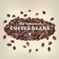 roasted coffee bean background