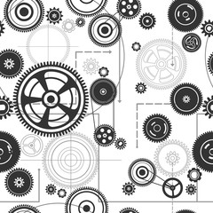 seamless gearwheel mechanism background