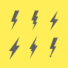 Thunder silhouette. Thunder Bolt icon. Thunder set of black icons storm lightning. Thunderbolt silhouettes. Set of Thunder Icons. Thunder bolt vector. Thunder strike icon. Thunder with lightning.