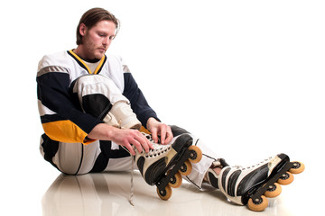 Obraz premium Roller Hockey Player