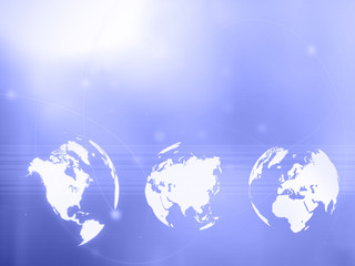 world map technology style..