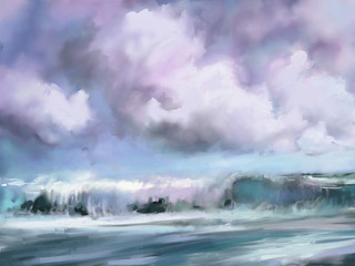  painting seascape - 105160209