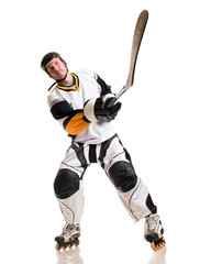 Fototapeta na wymiar Roller Hockey Player