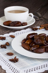 dried dates in a plate