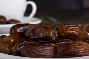 dried dates in a plate