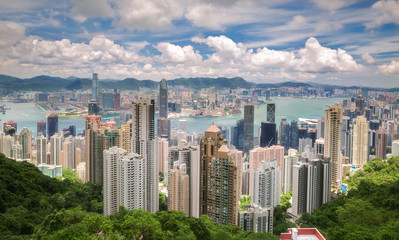 Obraz premium The peak, Victoria park view on day time
