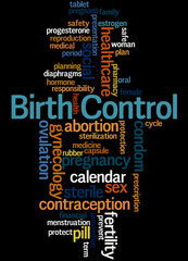 Birth Control, word cloud concept 4
