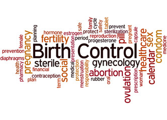 Fototapeta premium Birth Control, word cloud concept 6