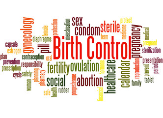 Birth Control, word cloud concept 9