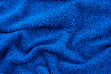 Naklejka na ściany i meble Blue terry towel