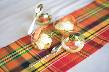 Verrines crevettes