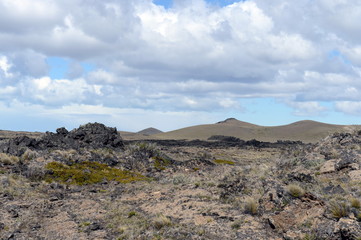  Basalt lava in the national Park Pali Aike.