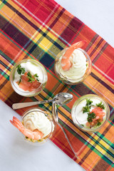 Verrines crevettes