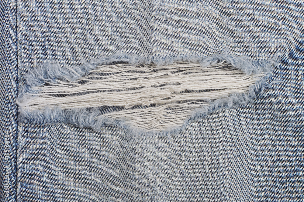 Poster torn on jeans texture for pattern